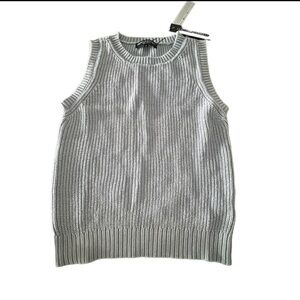 Central Park West Torrin Knit Sweater Tank Size S